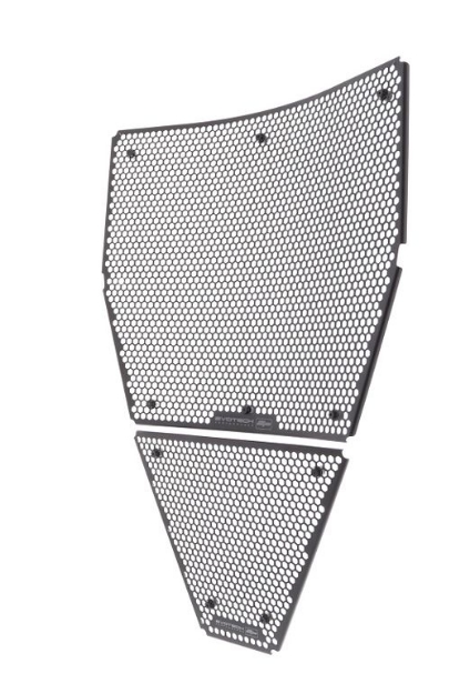 Afbeeldingen van Radiator cover set zwart Evotech Performance Ducati Panigale V4R '19-20