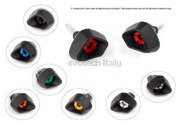 Afbeeldingen van Sliders Evotech Anti-Shock Honda CBF 600/N/S '04-07 / HORNET 600 '98-06