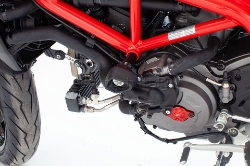 Afbeeldingen van Sliders Evotech Anti-Shock titanium Ducati Hypermotard 950 '19-