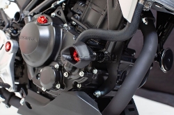 Afbeeldingen van Sliders Evotech Anti-Shock zilver Honda CB300R ’18-