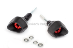 Afbeeldingen van Sliders Evotech Anti-Shock Triumph Street Triple RS '17- rood