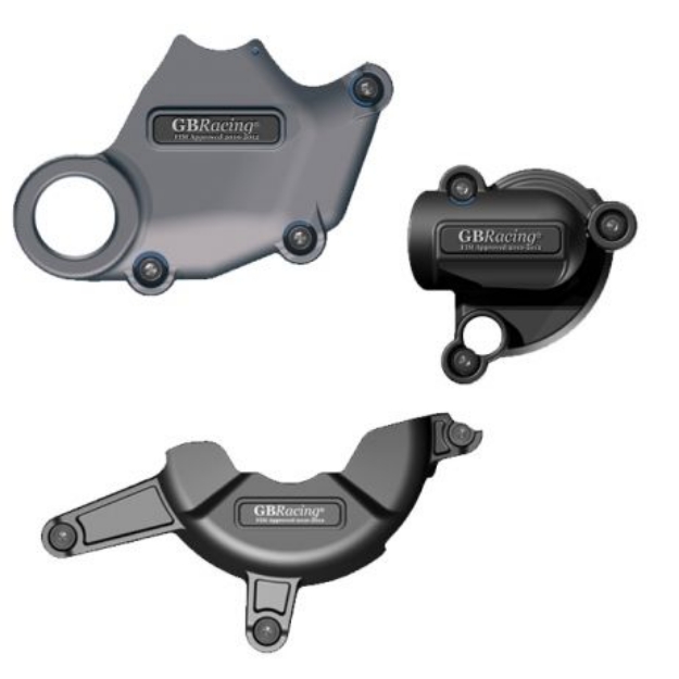 Afbeeldingen van GB-Racing engine cover set Ducati 1198 (dynamo, waterpomp en oil inspection)