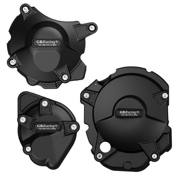 Afbeeldingen van GB-Racing engine cover set Suzuki GSF600 Bandit '95-04 (koppeling, dynamo en waterpomp)