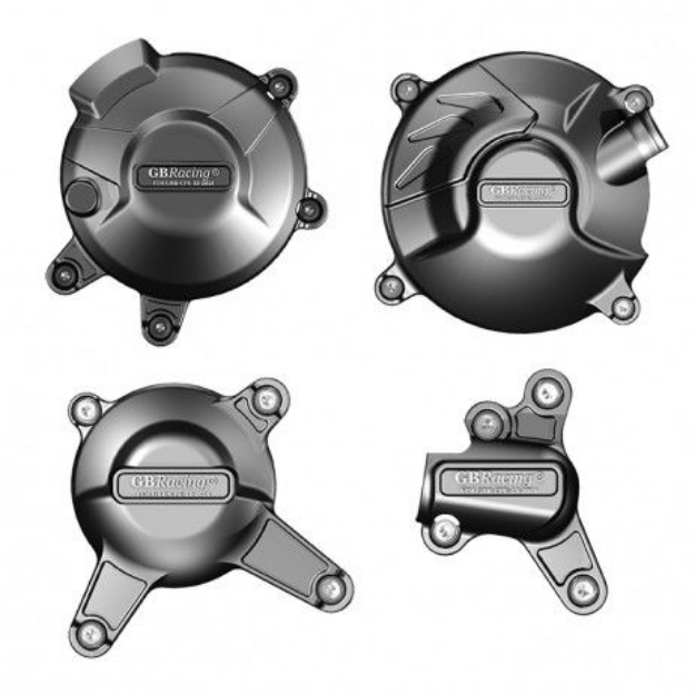 Afbeeldingen van GB-Racing engine cover set Yamaha MT-09 / Tracer / XSR900 / Scrambler (koppeling, pulse, dynamo en waterpomp cover)