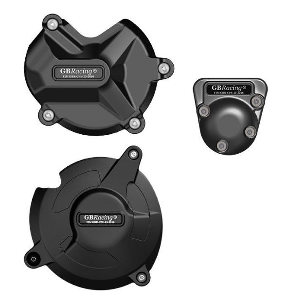 Afbeeldingen van GB-Racing engine cover set BMW S1000RR '17- / S1000XR '15- (koppeling, pulse en dynamo)