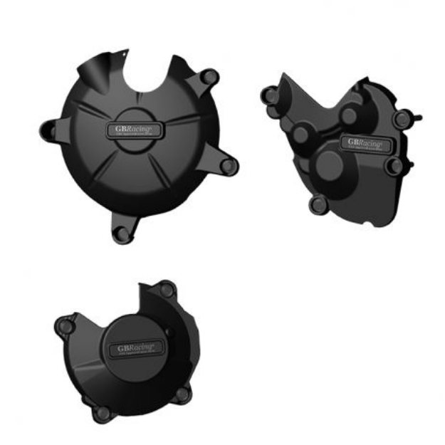 Afbeeldingen van GB-Racing engine cover set Kawasaki ZX6-R '07-'08 (koppeling, pulse en dynamo)