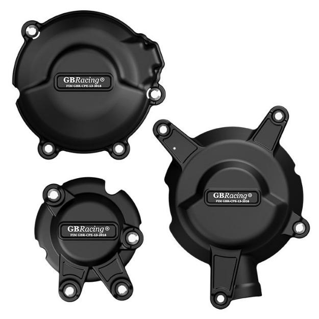 Afbeeldingen van GB-Racing engine cover set Kawasaki ZXR400 '91-03 (koppeling, pulse en dynamo)