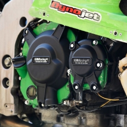 Afbeeldingen van GB-Racing engine cover set Kawasaki ZXR400 '91-03 (koppeling, pulse en dynamo)