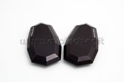Afbeeldingen van Spiegelafdekplaatjes Evotech Kawasaki Z1000SX 2011--Zwart